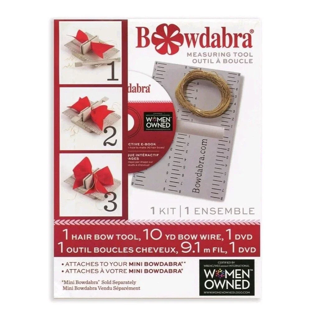 NEW Old Stock Mini Bowdabra Measuring Tool w/10yd Bow Wire + DVD E-Book